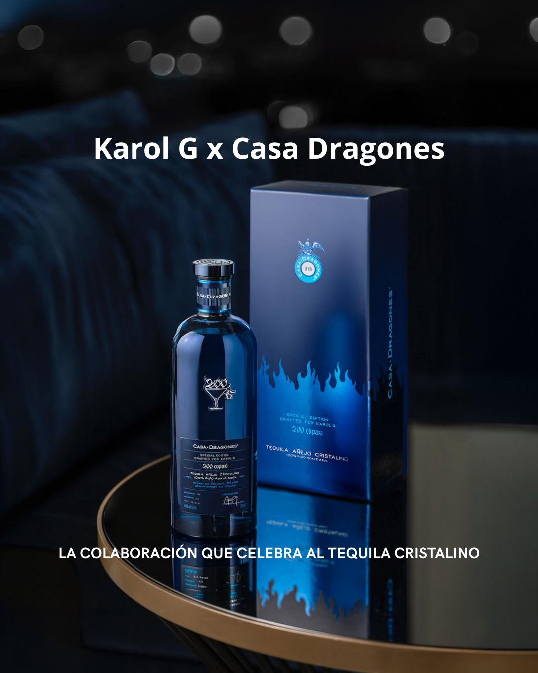 Karol G x Casa Dragones, la colaboración que celebra al tequila cristalino