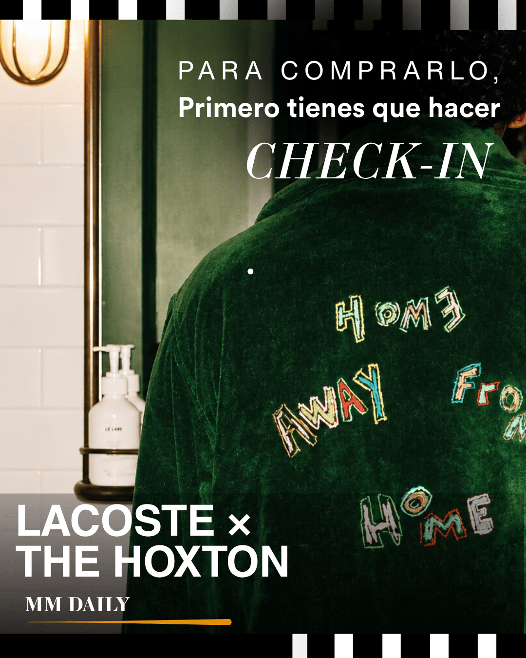 LACOSTE × THE HOXTON: Para comprarlo primero tienes que hacer CHECK-IN