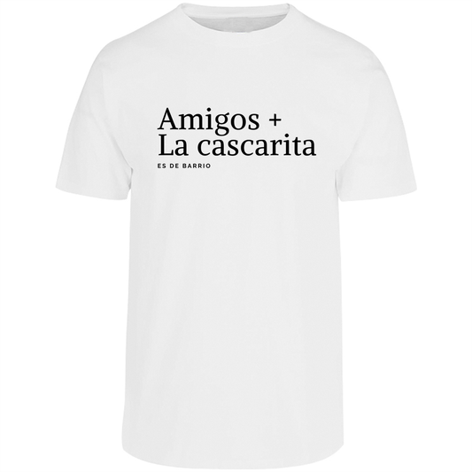 Camiseta "Amigos + La cascarita es de barrio" para Hombre