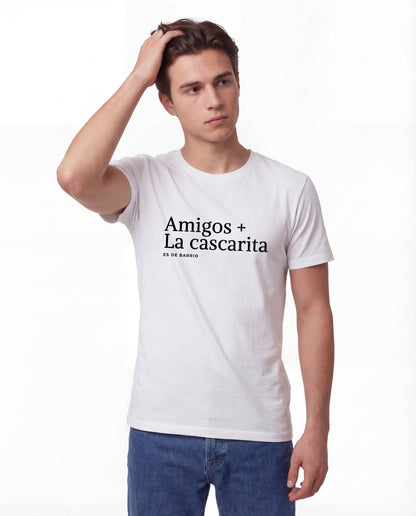 Camiseta "Amigos + La cascarita es de barrio" Unisex