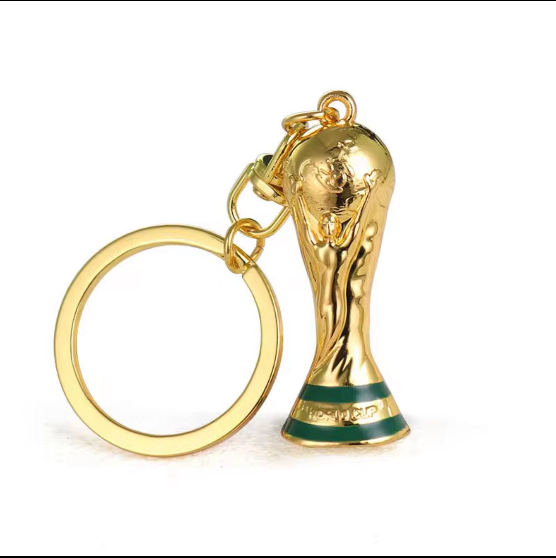Set de 4 Llaveros Copa del Mundo – Charm Dorado Coleccionable