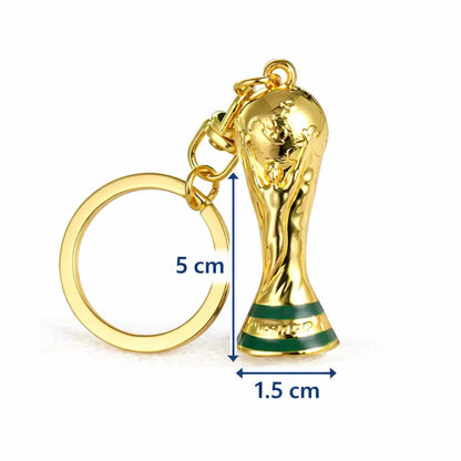 Set de 4 Llaveros Copa del Mundo – Charm Dorado Coleccionable