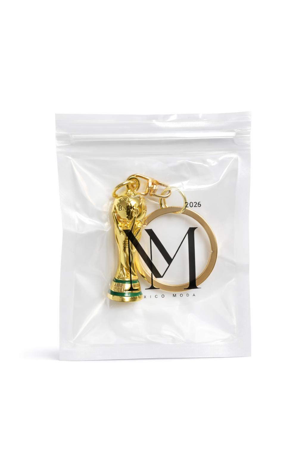 Set de 4 Llaveros Copa del Mundo – Charm Dorado Coleccionable