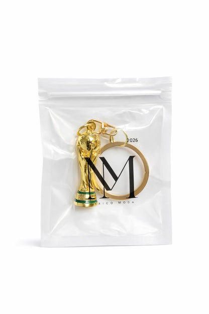 Set de 4 Llaveros Copa del Mundo – Charm Dorado Coleccionable