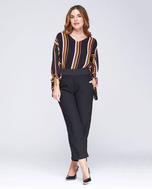 PANTALÓN ESMOQUIN NEGRO