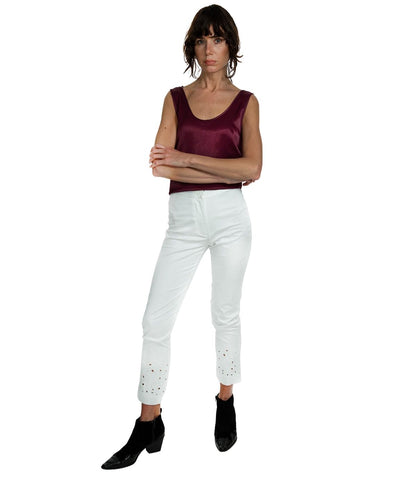 PANTALÓN PITILLO BLANCO